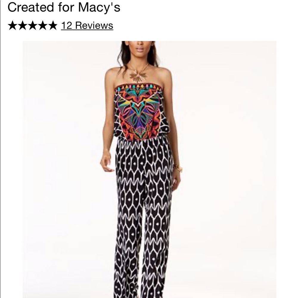 Trina Turk X I.N.C. Collection Strapless Jumpsuit